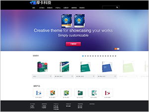 軟件公司網站模板,軟件企業網站建設